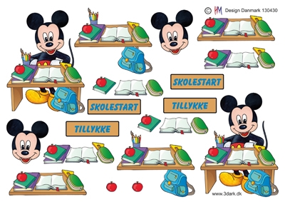  3D Mickey skolestart